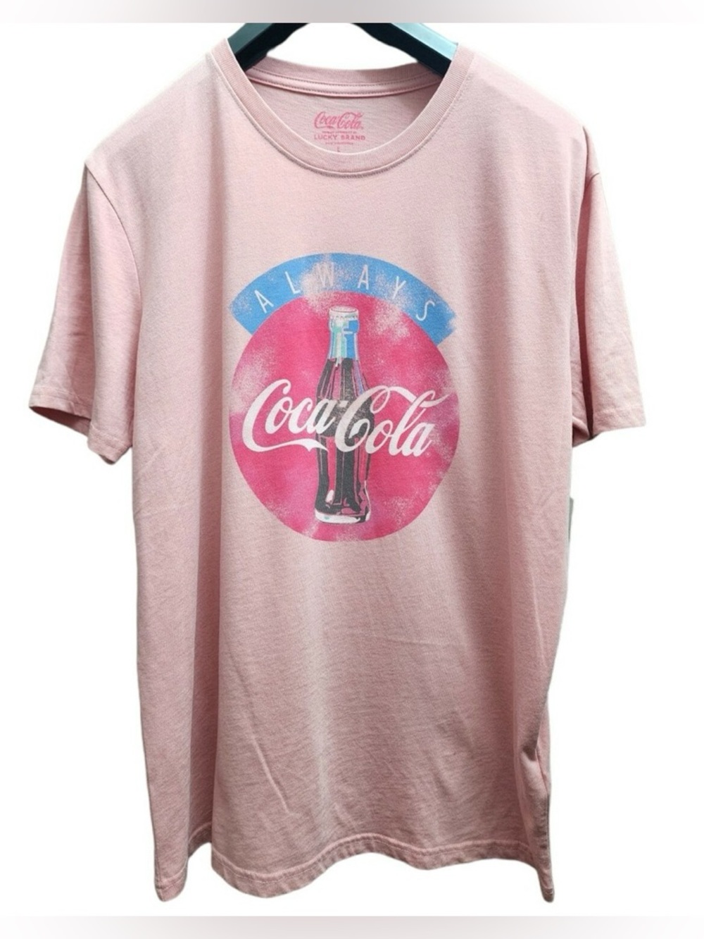 Coca-Cola x Lucky brand Pink Graphic Tee